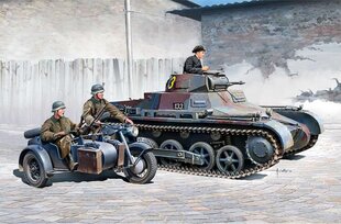 Klijuojamas modelis Academy 13556 German Panzer I Ausf.B & Motorcycle 1/35 kaina ir informacija | Klijuojami modeliai | pigu.lt