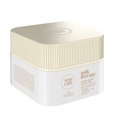 Kaukė sausiems plaukams Nishlady Milk Therapy Butter Cream, 275 ml kaina ir informacija | Priemonės plaukų stiprinimui | pigu.lt