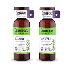 Stiprinantis plaukus šampūnas Dr. Konopka's, 2 x 500 ml kaina ir informacija | Šampūnai | pigu.lt