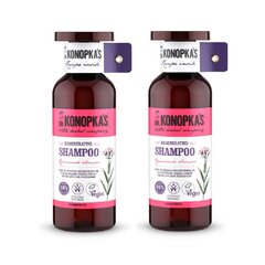 Atstatantis plaukus šampūnas Dr. Konopka's, 2 x 500 ml цена и информация | Шампуни | pigu.lt