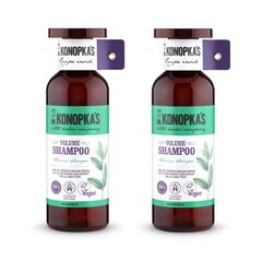 Apimties suteikiantis šampūnas Dr. Konopka's, 2 x 500 ml kaina ir informacija | Šampūnai | pigu.lt