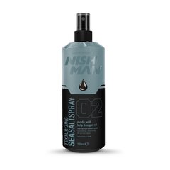 Plaukų formavimo purškiklis Nishman Seal Salt Spray 02 vyrams, 200 ml kaina ir informacija | Plaukų formavimo priemonės | pigu.lt