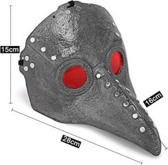 Zzoufi Juodos Spalvos Maro Gydytojo Kaukė, Puikus Helovino Kostiumas kaina ir informacija | Karnavaliniai kostiumai | pigu.lt