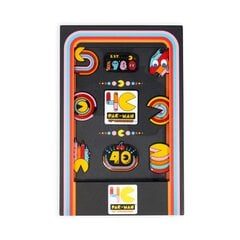 Oficialus Pac-Man 40-ųjų metinių 9 ženkliukų rinkinys kaina ir informacija | Žaidėjų atributika | pigu.lt