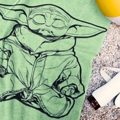 Хлопковое пляжное полотенце Star Wars Baby Yoda, Grogu 140x70 см цена и информация | Полотенца | pigu.lt