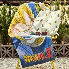 Dragon Ball Z Vegeta Super Saiyan mikropluošto paplūdimio rankšluostis 70x140 cm kaina ir informacija | Rankšluosčiai | pigu.lt