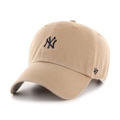 Mlb new york yankees base runn 47 brand b-bsrnr17gws-kha unisex smelio spalvos unisex beige B-BSRNR17GWS-KHA цена и информация | Женские шапки | pigu.lt