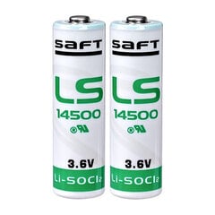 SAFT LS-14500 AA 3.6V Lithium elementai, 2 vnt kaina ir informacija | Elementai | pigu.lt