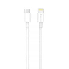 Jellico EU19 GaN 40W PD Universal Super Fast Charger 2x USB-C / USB-C to Lightning 1m Cable Balta kaina ir informacija | Krovikliai telefonams | pigu.lt