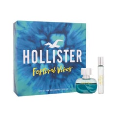 Kvapiojo vandens rinkinys Hollister Festival Vibes EDT vyrams: tualetinis vanduo 50 ml + mini tualetinis vanduo 15 ml kaina ir informacija | Kvepalai vyrams | pigu.lt