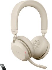 Ausinės Jabra Evolve2 75 USB-A Beige kaina ir informacija | Išmanioji technika ir priedai | pigu.lt