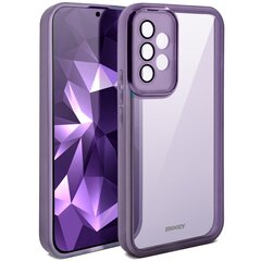 Moozy LumiCase dangtelis Samsung Galaxy A52 4G, Samsung Galaxy A52 5G, Samsung Galaxy A52s 5G skaidrus telefono dėklas, su apsauga fotoaparato objektyvui, Violetinė kaina ir informacija | Telefono dėklai | pigu.lt