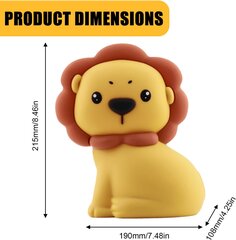 Силиконовый ночник Sylanda Lion USB цена и информация | Детские светильники | pigu.lt