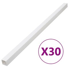 Kabelių kanalas, 50x25mm, 30m, PVC kaina ir informacija | Kabeliai ir laidai | pigu.lt