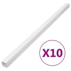 Kabelių kanalas, 50x25mm, 10m, PVC kaina ir informacija | Kabeliai ir laidai | pigu.lt