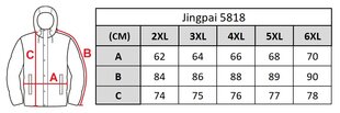 Striukė vyrams Jingpai 5818, juoda kaina ir informacija | Vyriškos striukės | pigu.lt