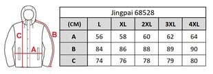 Striukė vyrams Jingpai 68528, juoda kaina ir informacija | Vyriškos striukės | pigu.lt