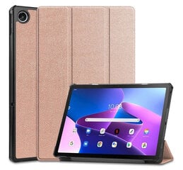 Lenovo Tab M10 Plus (10.61) (3 kartos) TB125 / TB128, aplankas, Trifold, raudonai auksinis kaina ir informacija | Telefono dėklai | pigu.lt