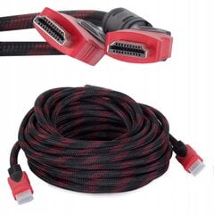 HDMI laidas 1.4k 3d uhd 10m varinis 48 bitų kaina ir informacija | Kabeliai ir laidai | pigu.lt