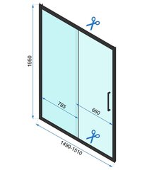 Dušo kabina Rapid Slide Gold 120x80 цена и информация | Душевые кабины | pigu.lt