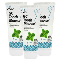 GC Tooth Mousse pasta - skystas emalis be fluoro, mėta, 35 ml (3 vnt.) kaina ir informacija | Dantų šepetėliai, pastos | pigu.lt