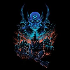 Vyriški Marškinėliai Premium Jinx World of Warcraft Shadowlands, Juodi 2XL kaina ir informacija | Vyriški marškinėliai | pigu.lt