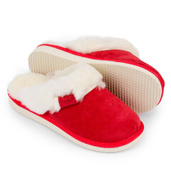 Moteriškos odinės šlepetės IreShoes Red Home Slippers Premium Slippers цена и информация | Женские тапочки | pigu.lt