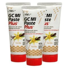 Зубная паста GC Mi Paste Plus Жидкая эмаль с фтором и ванилью 35 мл. (3 шт.) цена и информация | Зубные щетки, пасты | pigu.lt