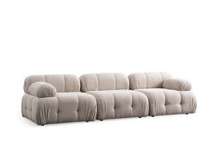 Sofa Petite 3, smėlio spalvos kaina ir informacija | Sofos | pigu.lt