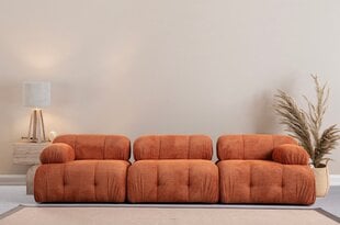 Sofa Petite 3, oranžinė цена и информация | Диваны | pigu.lt