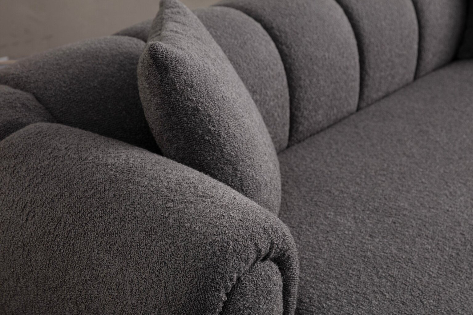 Sofa Puffy 3 Plain, pilkas цена и информация | Sofos | pigu.lt