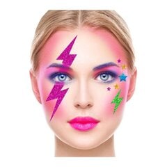 Lipni dekoracija veidui Lightning Glitter kaina ir informacija | Karnavaliniai kostiumai | pigu.lt