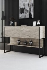 Konsolė Luxe Travertine, juoda kaina ir informacija | Stalai-konsolės | pigu.lt