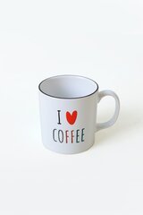 Kavos puodelis Keraart I Love Coffee, 345 ml kaina ir informacija | Taurės, puodeliai, ąsočiai | pigu.lt