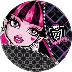 Vienkartinės lėkštės Monster High, 23 cm, 8 vnt. kaina ir informacija | Vienkartiniai indai šventėms | pigu.lt