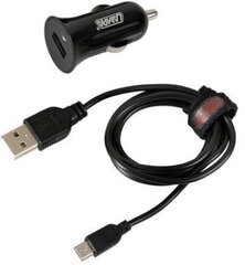 Įkrovimo komplektas micro USB 12/24V kaina ir informacija | Telefono laikikliai | pigu.lt