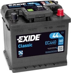 Exide Classic 44Ah360A 207x175x190-+ kaina ir informacija | Elementai | pigu.lt