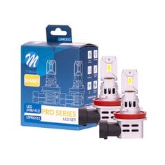 12V LED H11 Pro Smart 6000K 2vnt kaina ir informacija | Automobilių lemputės | pigu.lt