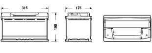 Exide Excell 80Ah 640A 315x175x190+ kaina ir informacija | Elementai | pigu.lt