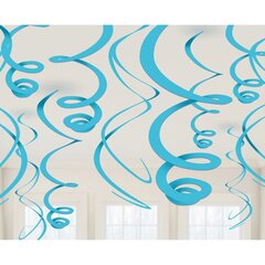 Украшение 'Blue Paper Swirl' 55,8 см цена и информация | Праздничные декорации | pigu.lt