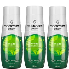 3x "SodaStream Mojito" sirupas 440ml kaina ir informacija | Gazuoto vandens aparatai ir priedai | pigu.lt