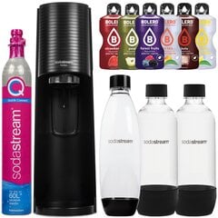 "SodaStream Terra Black" vienas butelis + 2x "SodaStream Black" butelis (dek) + bolero kaina ir informacija | Gazuoto vandens aparatai ir priedai | pigu.lt