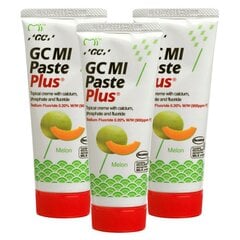 Зубная паста GC Mi Paste Plus Жидкая эмаль с фтором Дыня 35 мл (3 шт.) цена и информация | Зубные щетки, пасты | pigu.lt