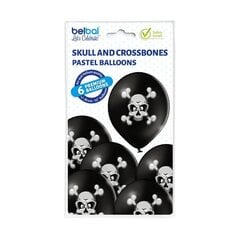 Latekso rinkinys 'Skull & Crossbones' (6 vnt.) kaina ir informacija | Balionai | pigu.lt