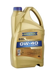 Variklio alyva Ravenol SSL SAE 0W40, 4L kaina ir informacija | Variklinės alyvos | pigu.lt