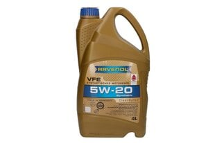 Variklio alyva Ravenol VFE SAE 5W20, 4L kaina ir informacija | Variklinės alyvos | pigu.lt