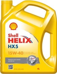 Variklio alyva Shell Helix HX5 15W40, 4L kaina ir informacija | Shell Autoprekės | pigu.lt