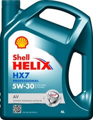 Variklio alyva Shell Helix Professional HX7 AV 5W30, 4L kaina ir informacija | Shell Autoprekės | pigu.lt