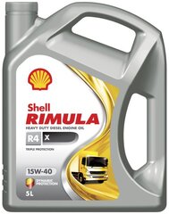 Variklio alyva Shell Rimula R4 X 15W40, 5L kaina ir informacija | Variklinės alyvos | pigu.lt