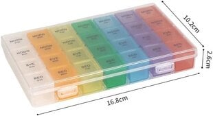 HREDZEO Organizatorius vitaminams 7 dienoms kaina ir informacija | Maisto saugojimo  indai | pigu.lt